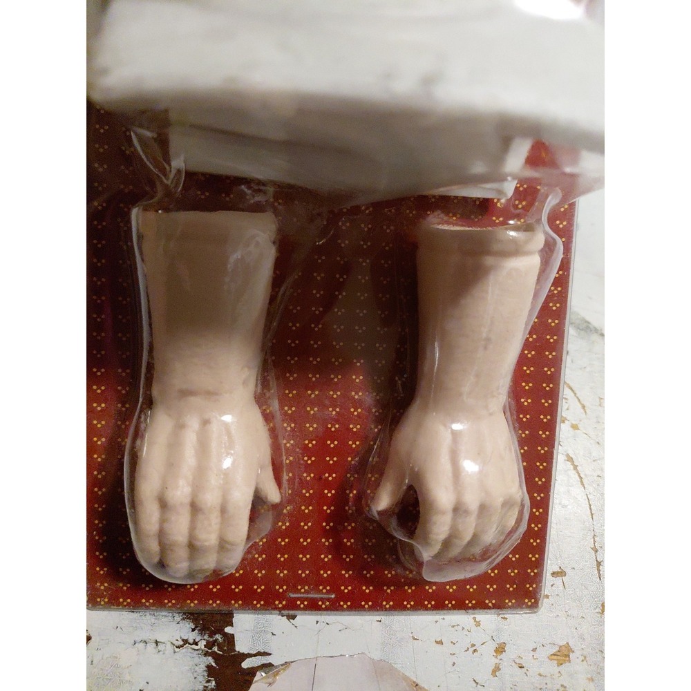 Vintage Rare Darice Porcelain Old Fashioned Make Your Own Santa Head & hands Pcs - Picture 4 of 10
